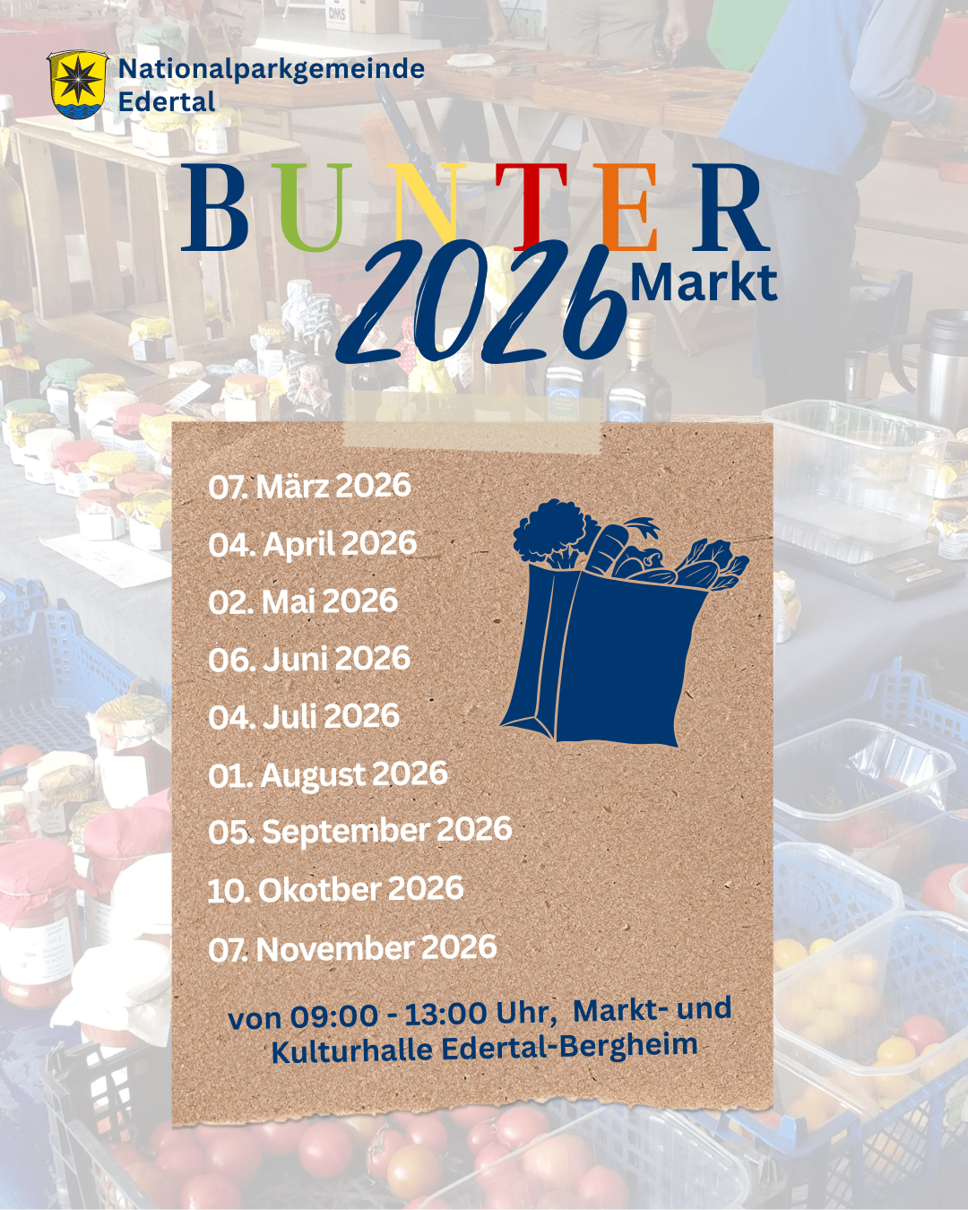 Featured image for “Bunter Markt 2026 – Edertal-Bergheim 🌷”